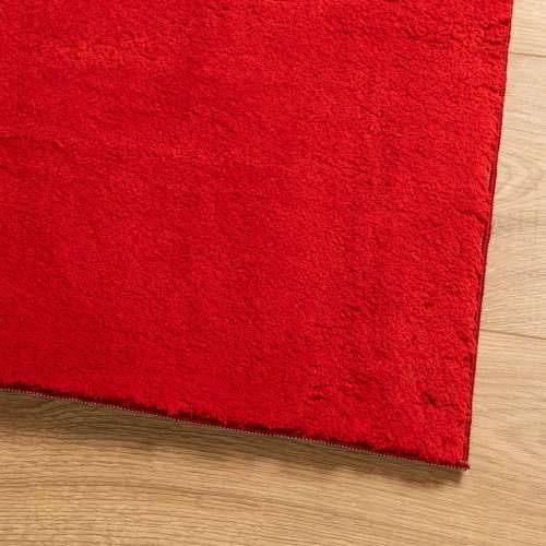 Tepih HUARTE kratkih vlakana mekani i perivi crveni 120x170 cm - Crvena 120 x 170 cm Cijena