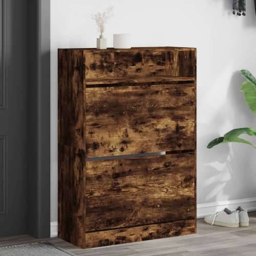 Ormarić za cipele s 2 ladice boja hrasta 80 x 34 x 116 cm - Dimljeni hrast 1 80 cm Cijena