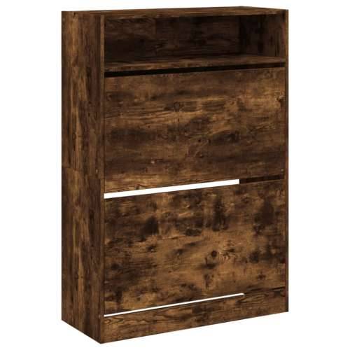 Ormarić za cipele s 2 ladice boja hrasta 80 x 34 x 116 cm - Dimljeni hrast 1 80 cm Cijena