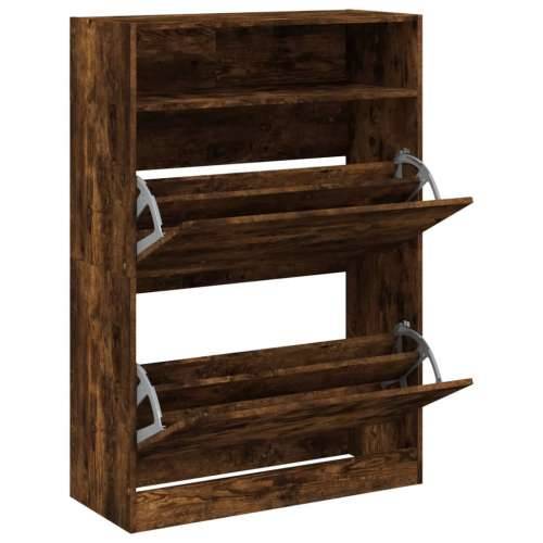 Ormarić za cipele s 2 ladice boja hrasta 80 x 34 x 116 cm - Dimljeni hrast 1 80 cm Cijena