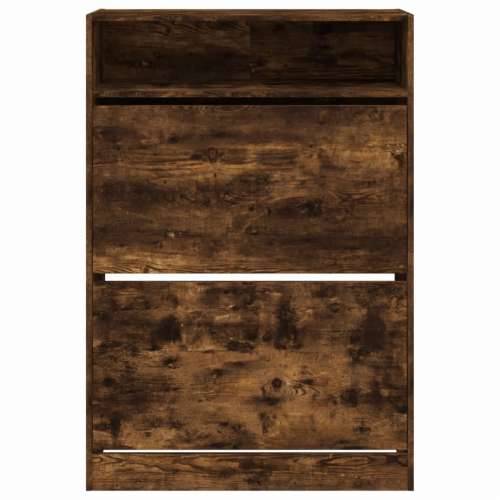 Ormarić za cipele s 2 ladice boja hrasta 80 x 34 x 116 cm - Dimljeni hrast 1 80 cm Cijena