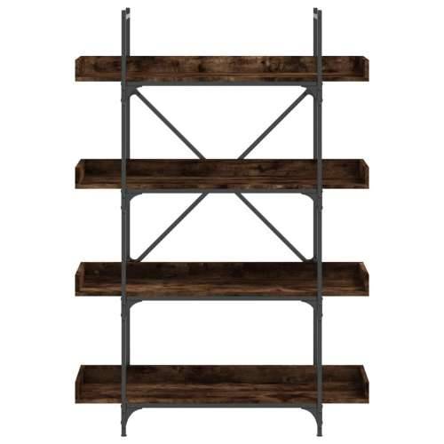 Regal za knjige s 4 razine boja hrasta 100x33x145,5 cm drveni Dimljeni hrast 1 145.5 cm Cijena