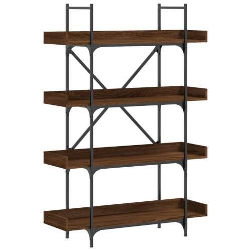 Regal za knjige s 4 razine boja hrasta 100x33x145,5 cm drveni - Smeđi hrast 1 145.5 cm Cijena