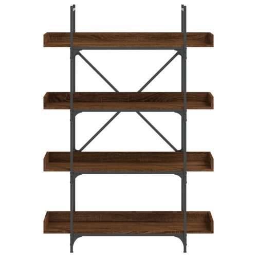 Regal za knjige s 4 razine boja hrasta 100x33x145,5 cm drveni - Smeđi hrast 1 145.5 cm Cijena