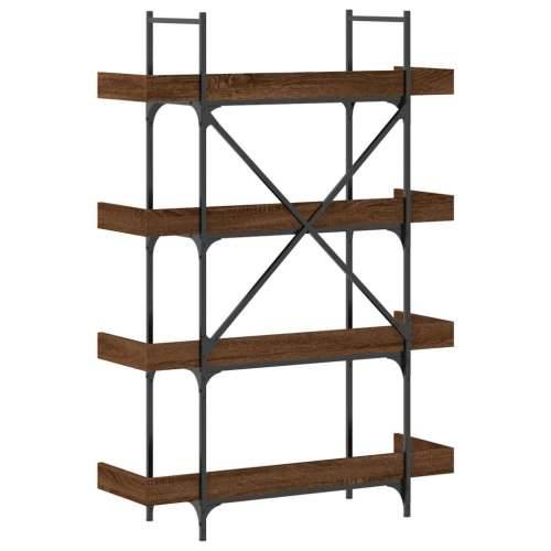 Regal za knjige s 4 razine boja hrasta 100x33x145,5 cm drveni - Smeđi hrast 1 145.5 cm Cijena