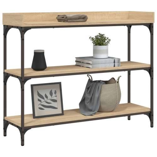 Konzolni stol s policama boja hrasta sonome 100 x 30 x 80 cm - sonoma hrast 1 100 cm Cijena
