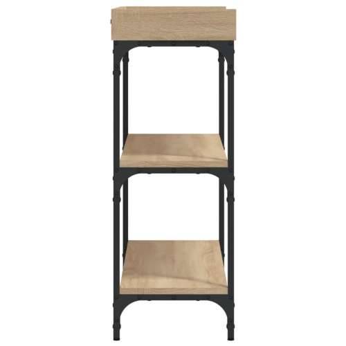 Konzolni stol s policama boja hrasta sonome 100 x 30 x 80 cm - sonoma hrast 1 100 cm Cijena