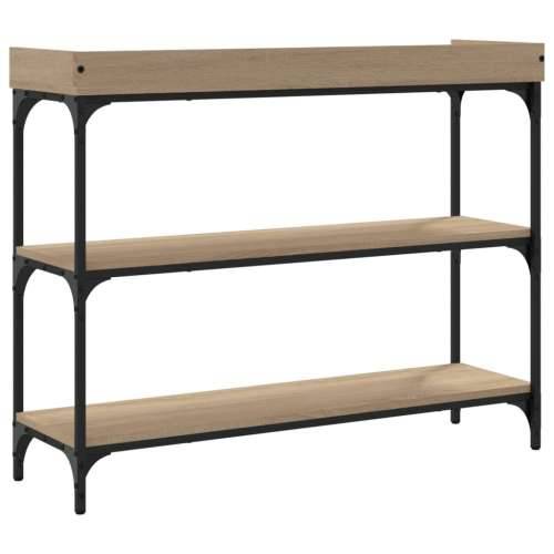 Konzolni stol s policama boja hrasta sonome 100 x 30 x 80 cm - sonoma hrast 1 100 cm Cijena