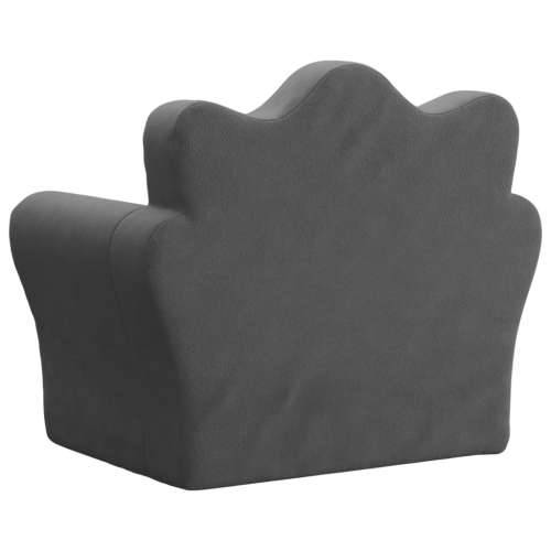 Dječji kauč na razvlačenje antracit mekani plišani - Antracit Sofa Cijena