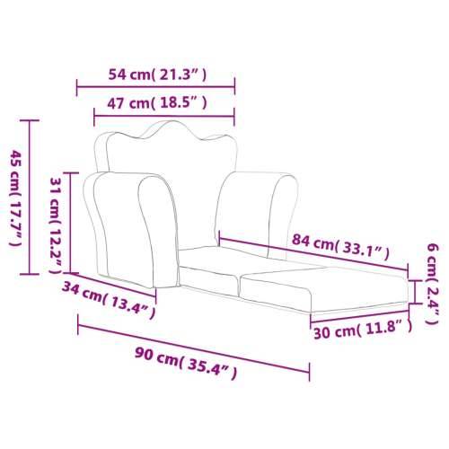 Dječji kauč na razvlačenje antracit mekani plišani - Antracit Sofa Cijena