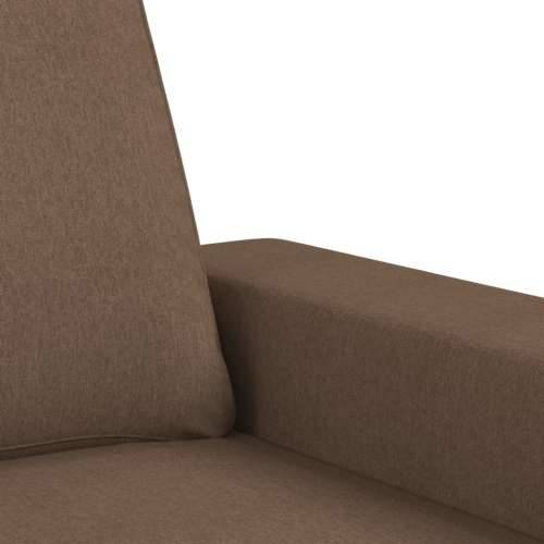 2-dijelni set sofa smeđi od tkanine - Smeđa s jastučićima Cijena