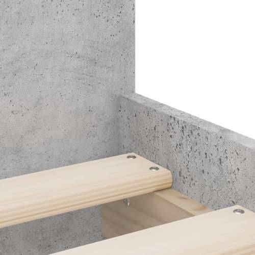 Okvir kreveta s ladicama siva boja betona 90x200 cm - Beton siva 90 x 200 cm Cijena