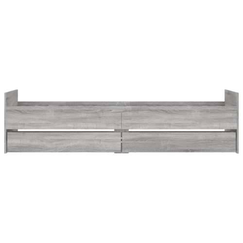 Okvir kreveta s ladicama siva boja hrasta 90x200 cm - Sivi hrast sonoma 90 x 200 cm Cijena