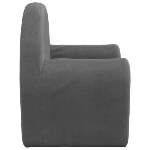 Dječja sofa antracit od mekanog pliša - Antracit Stolica Cijena