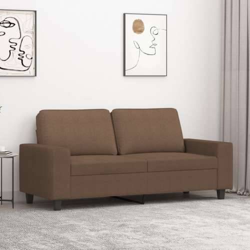 Dvosjed od tkanine smeđi 140 cm - Smeđa 140 cm Cijena