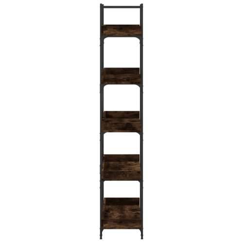Regal za knjige s 5 razina boja hrasta 100x33x180,5 cm drveni - Dimljeni hrast 1 180.5 cm Cijena