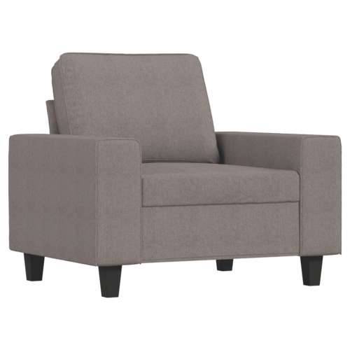 3-dijelni set sofa smeđesivi od tkanine - Sivo-smeđa s jastučićima Cijena