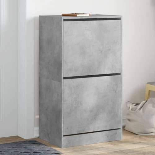 Ormarić za cipele s 2 ladice siva boja betona 60 x 42 x 108 cm - Beton siva 60 x 42 x 108 cm 1 Cijena