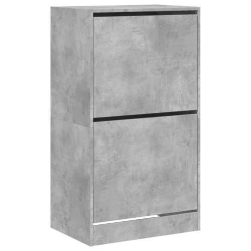 Ormarić za cipele s 2 ladice siva boja betona 60 x 42 x 108 cm - Beton siva 60 x 42 x 108 cm 1 Cijena