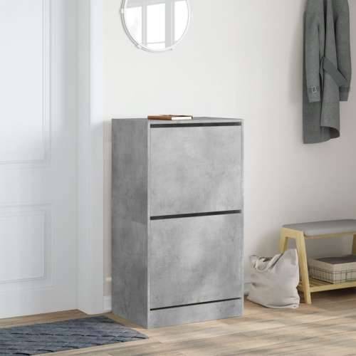 Ormarić za cipele s 2 ladice siva boja betona 60 x 42 x 108 cm - Beton siva 60 x 42 x 108 cm 1 Cijena