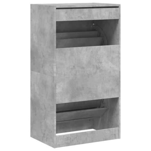 Ormarić za cipele s 2 ladice siva boja betona 60 x 42 x 108 cm - Beton siva 60 x 42 x 108 cm 1 Cijena