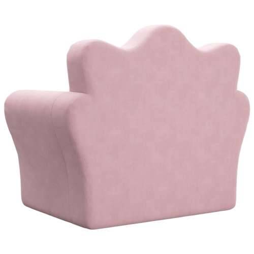 Dječji kauč na razvlačenje ružičasti mekani plišani - Ružičasta Sofa Cijena