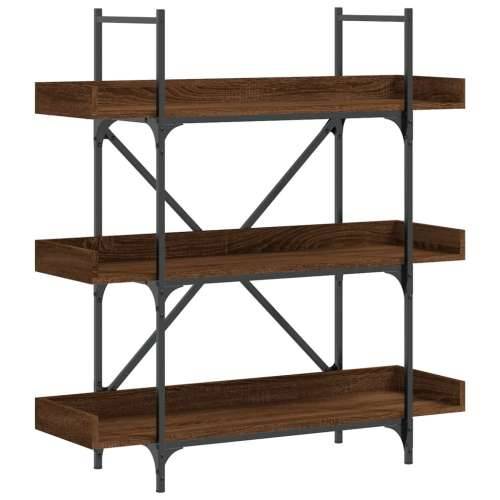 Regal za knjige 3 razine boja hrasta 100 x 33 x 108,5 cm drveni Smeđi hrast 1 108.5 cm Cijena