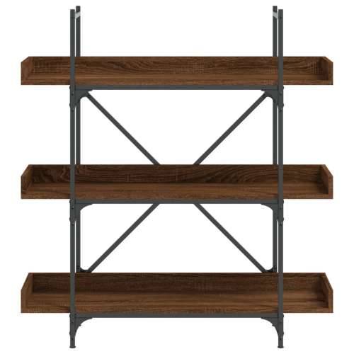 Regal za knjige 3 razine boja hrasta 100 x 33 x 108,5 cm drveni Smeđi hrast 1 108.5 cm Cijena
