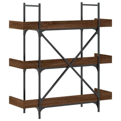 Regal za knjige 3 razine boja hrasta 100 x 33 x 108,5 cm drveni Smeđi hrast 1 108.5 cm Cijena