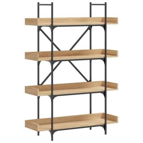 Regal za knjige s 4 razine boja hrasta 100x33x145,5 cm drveni - sonoma hrast 1 145.5 cm Cijena