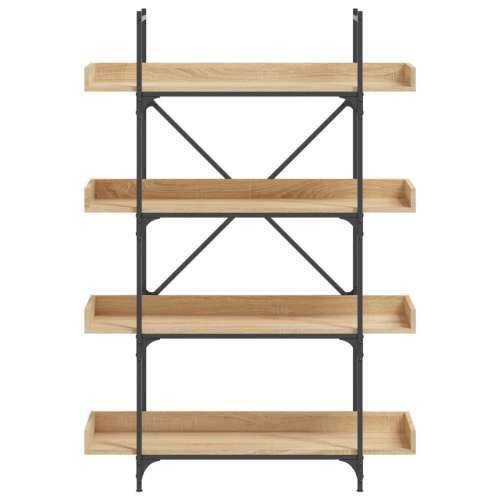 Regal za knjige s 4 razine boja hrasta 100x33x145,5 cm drveni - sonoma hrast 1 145.5 cm Cijena