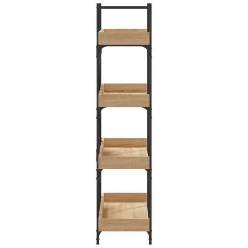 Regal za knjige s 4 razine boja hrasta 100x33x145,5 cm drveni - sonoma hrast 1 145.5 cm Cijena