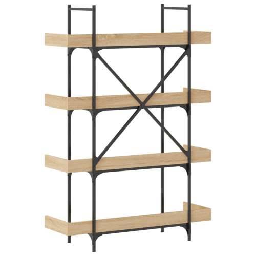 Regal za knjige s 4 razine boja hrasta 100x33x145,5 cm drveni - sonoma hrast 1 145.5 cm Cijena