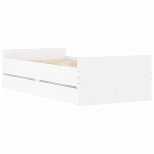 Okvir kreveta s ladicama bez madraca bijeli 90x200 cm - Bijela 90 x 200 cm Cijena