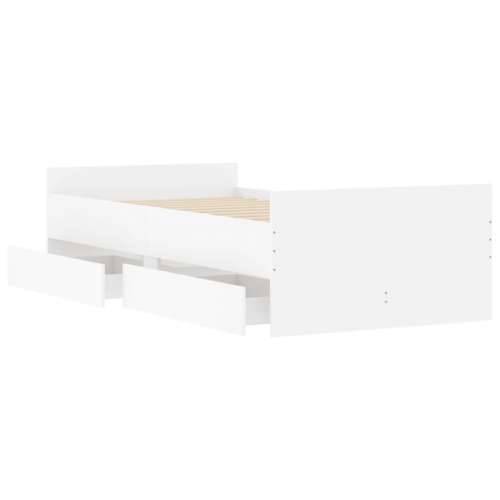 Okvir kreveta s ladicama bez madraca bijeli 90x200 cm - Bijela 90 x 200 cm Cijena