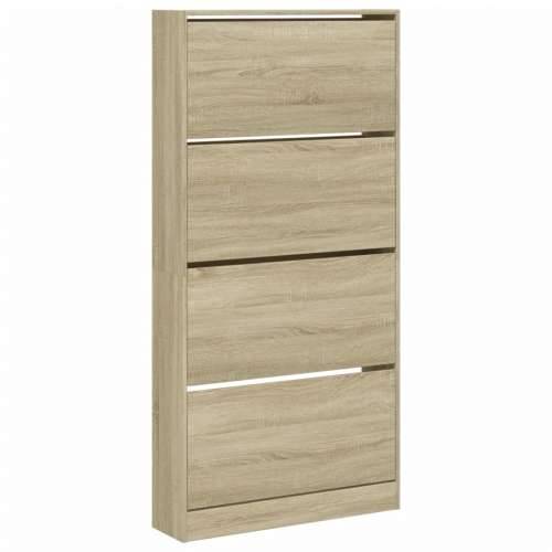 Ormarić za cipele s 4 ladice boja hrasta 80 x 21 x 163,5 cm - sonoma hrast 80 x 21 x 163.5 cm 1 Cijena