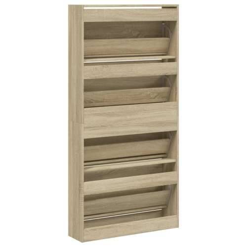 Ormarić za cipele s 4 ladice boja hrasta 80 x 21 x 163,5 cm - sonoma hrast 80 x 21 x 163.5 cm 1 Cijena
