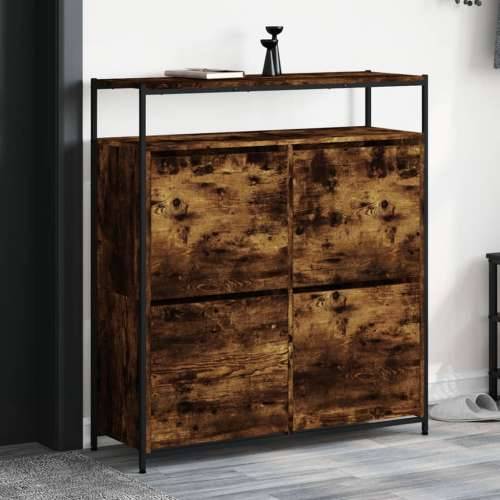 Ormarić za cipele s 4 ladice boja hrasta 100x34x112 cm - Dimljeni hrast 1 100 cm Cijena