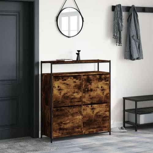 Ormarić za cipele s 4 ladice boja hrasta 100x34x112 cm - Dimljeni hrast 1 100 cm Cijena