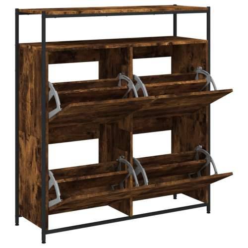 Ormarić za cipele s 4 ladice boja hrasta 100x34x112 cm - Dimljeni hrast 1 100 cm Cijena