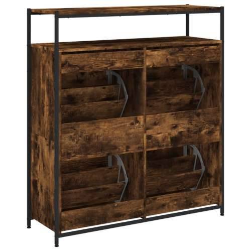 Ormarić za cipele s 4 ladice boja hrasta 100x34x112 cm - Dimljeni hrast 1 100 cm Cijena