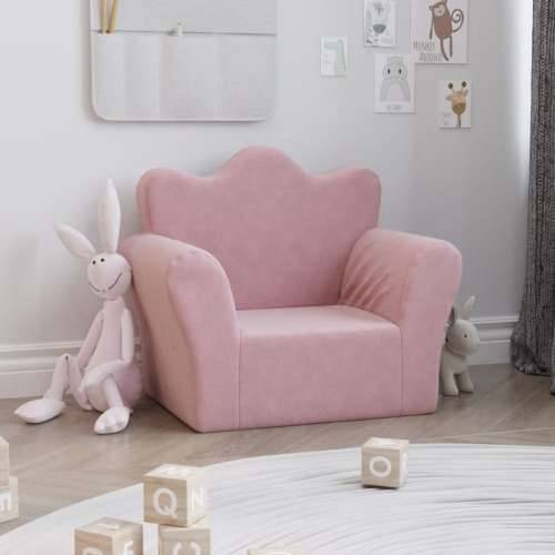 Dječja sofa ružičasta od mekanog pliša - Ružičasta Stolica Cijena
