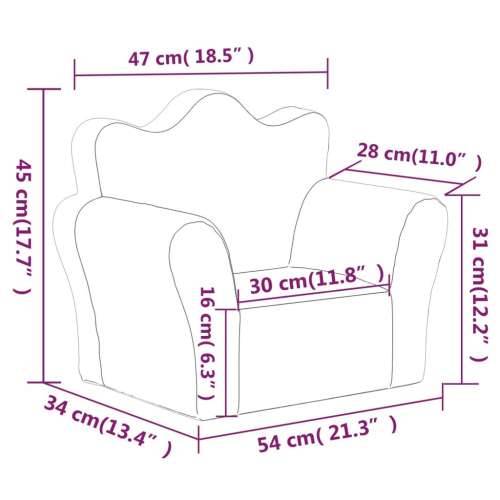 Dječja sofa ružičasta od mekanog pliša - Ružičasta Stolica Cijena
