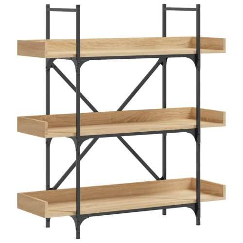 Regal za knjige s 3 razine boja hrasta 100x33x108,5 cm drveni - sonoma hrast 1 108.5 cm Cijena