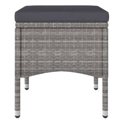 Vrtna garnitura - 5-dijelni vrtni blagovaonski set poliratan i drvo bagrema sivi - Smeđa i siva 80 x 80 x 75 cm 5 Cijena