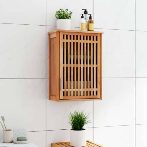 Zidni kupaonski ormarić 42 x 23 x 60 cm od masivnog drva oraha - 42 x 23 x 60 cm 1 Cijena