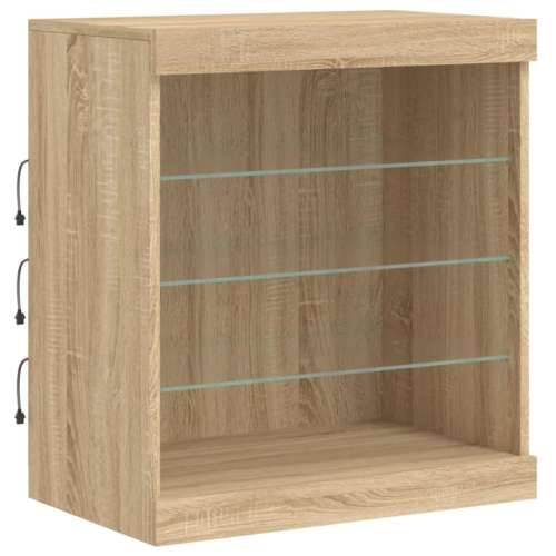 Komoda s LED svjetlima boja hrasta sonome 60,5x37x67 cm - sonoma hrast 1 Cijena