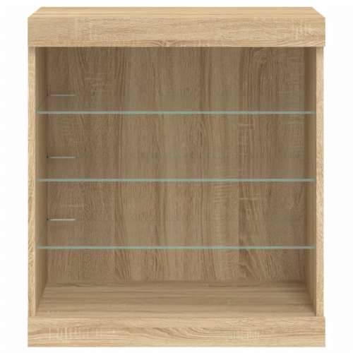 Komoda s LED svjetlima boja hrasta sonome 60,5x37x67 cm - sonoma hrast 1 Cijena