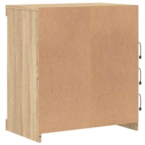 Komoda s LED svjetlima boja hrasta sonome 60,5x37x67 cm - sonoma hrast 1 Cijena