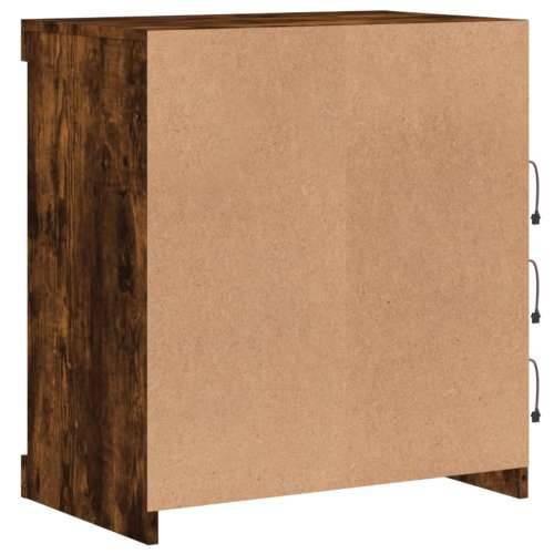 Komoda s LED svjetlima boja dimljenog hrasta 60,5x37x67 cm - Dimljeni hrast 1 Cijena